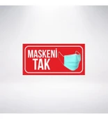 Maskeni Tak 20x10 Sticker 20X28 Cm - 1