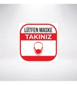 Maskeni Tak 20x20 Sticker 20X28 Cm - 1