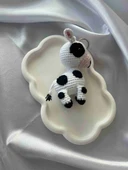 Amigurumi Anahtarlık  El Yapımı İnek 12 cm - 2