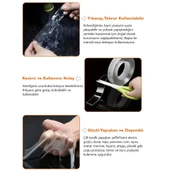 Duvara Tablo Albüm Obje Dekor Asmak Için Iz Bırakmaz Çift Taraflı Nano Bant 1 Mt Güçlü Yapıştırıcı thumbnail 4