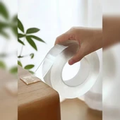 Duvara Tablo Albüm Obje Dekor Asmak Için Iz Bırakmaz Çift Taraflı Nano Bant 1 Mt Güçlü Yapıştırıcı thumbnail 1