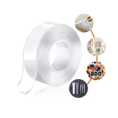 Duvara Tablo Albüm Obje Dekor Asmak Için Iz Bırakmaz Çift Taraflı Nano Bant 1 Mt Güçlü Yapıştırıcı thumbnail 3