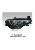 FAR SAG FIAT EGEA 16>20 MOTORLU LED BEYAZ CITALI DRL+PARK AYFAR 101136 - 1
