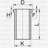 GOMLEK STD 93.00MM DUCATO MASTER 2.5D 94- YENMAK 51-65400-000 - 1