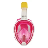 Full Face Şnorkel Dalış Maske Tam Yüz Anti-Sis ve Sızıntı S/M Pembe - 1