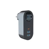Tekli Akım Korumalı 2 Adet USB 1 Adet Type-C Girişli Priz 3400 - 1