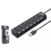 Usb Hub 7*Usb Siyah HDX7001 - 1