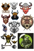 Vikingler Stikcer Set-2 13 Parça Telefon, Tablet, Defter, Laptop Sticker thumbnail 1