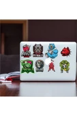 Agresif Hayvanlar Sticker Set-7 10 Parça Telefon, Tablet, Defter, Laptop Sticker thumbnail 2