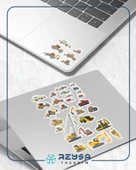İş Makineleri Sticker Set-1 19 Parça Telefon, Tablet, Defter, Laptop Sticker thumbnail 3