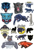 Leopar Sticker Set-2 17 Parça Telefon, Tablet, Defter, Laptop Sticker - 1
