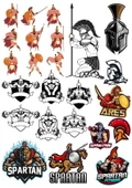 Spartan Savaşçı Sticker Set-2 15 Parça Telefon, Tablet, Defter, Laptop Sticker - 1