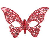 Kırmızı Dantel Masquerade Maskesi 7 No - 1