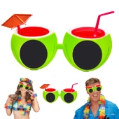 Karpuz Şekilli Tropikal Hawaii Yaza Merhaba Parti Gözlüğü - 1