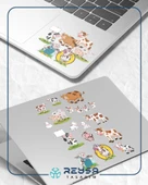 İnek Sticker Set-4 27 Parça Telefon, Tablet, Defter, Laptop Sticker thumbnail 3
