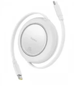 Baseus P10364500213-01 100W 1,5m ree2 Pull Mini Kablolu USB-C Şarj Kablosu Beyaz - 1