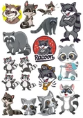 Racun Sticker Set-4 17 Parça Telefon, Tablet, Defter, Laptop Sticker - 1