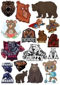 Ayı Sticker Set-15 15 Parça Telefon, Tablet, Defter, Laptop Sticker - 1