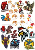 Horoz Sticker Set-7 19 Parça Telefon, Tablet, Defter, Laptop Sticker - 1