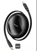 Baseus P10364501111-00 Free2Pull Makaralı Şarj Kablosu USB-C-Lightning 20W 1m - 1