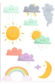 Sevimli Hava Olayları Sticker Set - 1
