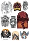Düşmüş Melek Sticker Set 9 Parça Telefon, Tablet, Defter, Laptop Sticker - 1