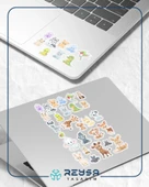 Sevimli Hayvanlar Sticker Set 8 25 Parça Telefon, Tablet, Defter, Laptop Sticker thumbnail 3