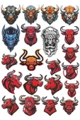 Kızgın Boğa Sticker Set 1 - 1