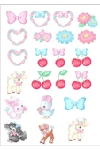 Sevimli Kurdeleli Sticker Set - 1