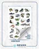 Balık ve Balıkçılık Sticker Set 3 - 2