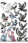 Güvercin Sticker Set 2 - 1