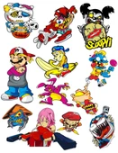 Anime Sticker Set 1 12 Parça Telefon, Tablet, Defter, Laptop Sticker - 1