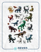 Dinozor Trex Sticker Set 1 thumbnail 1