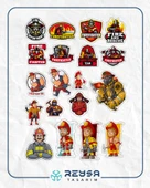 İtfaiyeci Sticker Set 3 20 Parça Telefon, Tablet, Defter, Laptop Sticker thumbnail 1