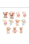 Tatlı Sevimli Ayıcıklar Sticker Set - 1
