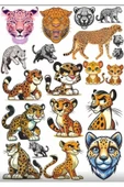 Leopar Sticker Set 3 - 1