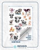Sevimli İnek Sticker Set 2 - 2