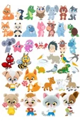 Sevimli Hayvanlar Sticker Set 2 - 1
