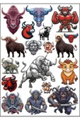 Kızgın Boğa Sticker Set 2 - 1