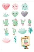 Sevimli Kaktüs Sticker Set 2 - 1