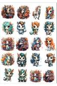 Sevimli At Sticker Set - 1