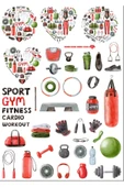 Gym Spor Salonu Sticker Set - 1