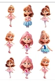 Balerin Kızlar Sticker Set - 1