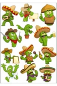 Kaktüs Adam Sticker Set 1 - 1