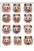 Sevimli Panda Sticker Set - 1