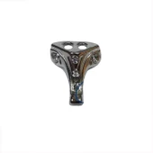 Moda Taşlı Ahşap Sandık Ayağı, Kutu Ayak 1,5 cm - Nikel, 100 Adet - 1