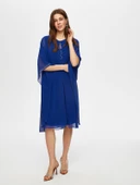 Damla Taş Detaylı Şifon Pelerinli Abiye Elbise Faik Sönmez thumbnail 8