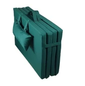 Reyo Taşınabilir Katlanır Su Geçirmez Plaj Havuz Şezlong Minderi Kamp Yatağı Çadır Matı Yeşil thumbnail 4