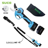 Suca SC 8611 Led Göstergeli Uzatma Aparatlı Akülü Budama Makası 2.1 mt - 1