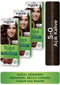 Palette Kalıcı Doğal Renkler Saç Boyası 5-0 Açık Kahve X 3 Adet thumbnail 1